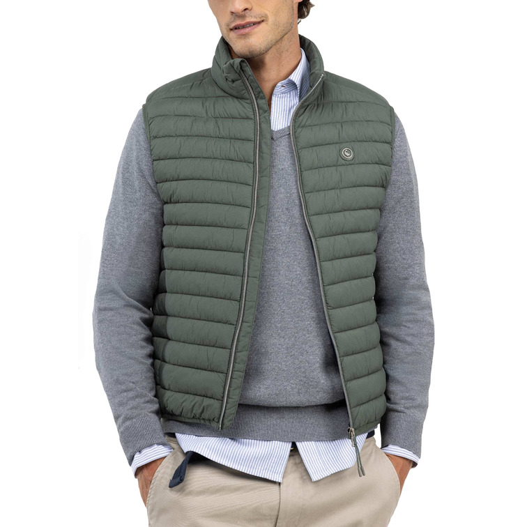 cazadora homme  el ganso veste acolchado básico verde