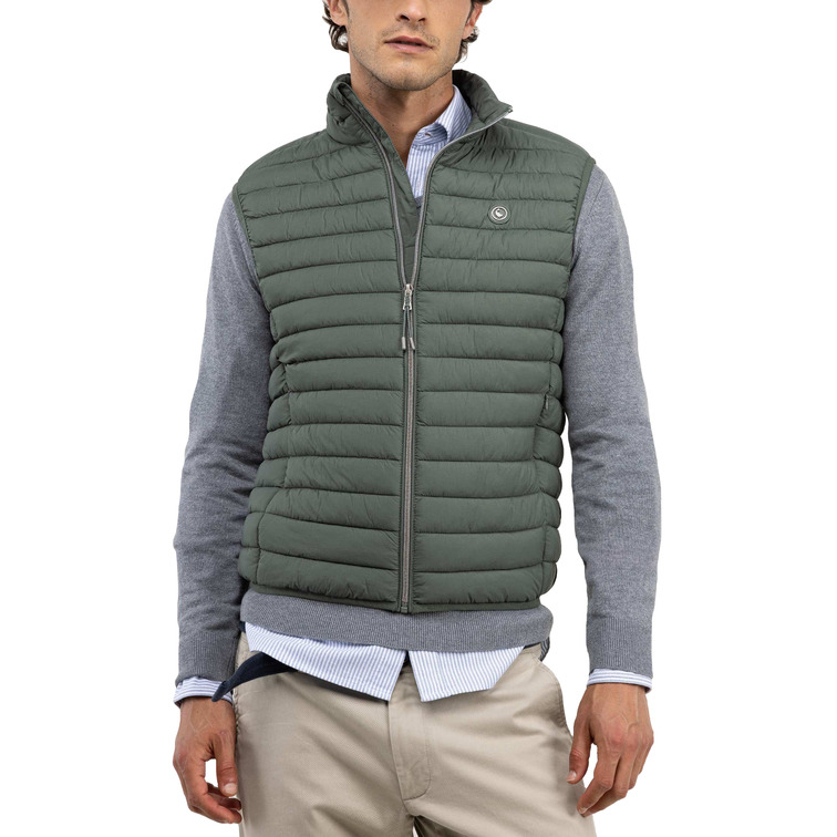 cazadora homme  el ganso veste acolchado básico verde