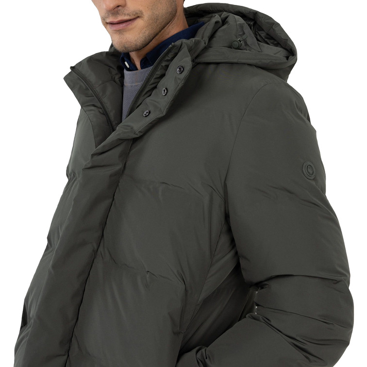 cazadora homme  el ganso manteau plumas largo verde