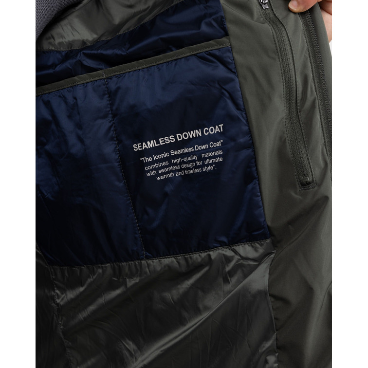 cazadora homme  el ganso manteau plumas largo verde