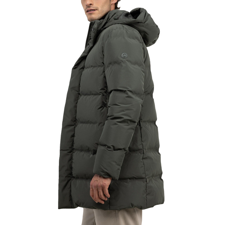 cazadora homme  el ganso manteau plumas largo verde