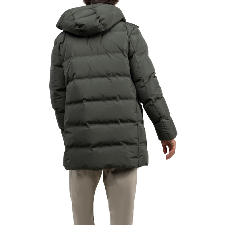 cazadora homme  el ganso manteau plumas largo verde