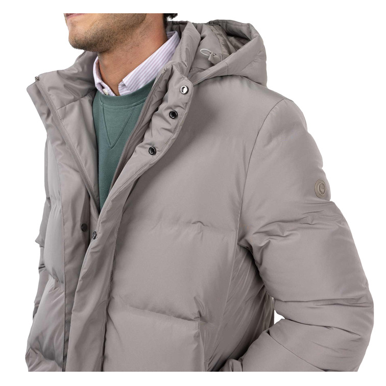 cazadora homme  el ganso manteau plumas largo beige