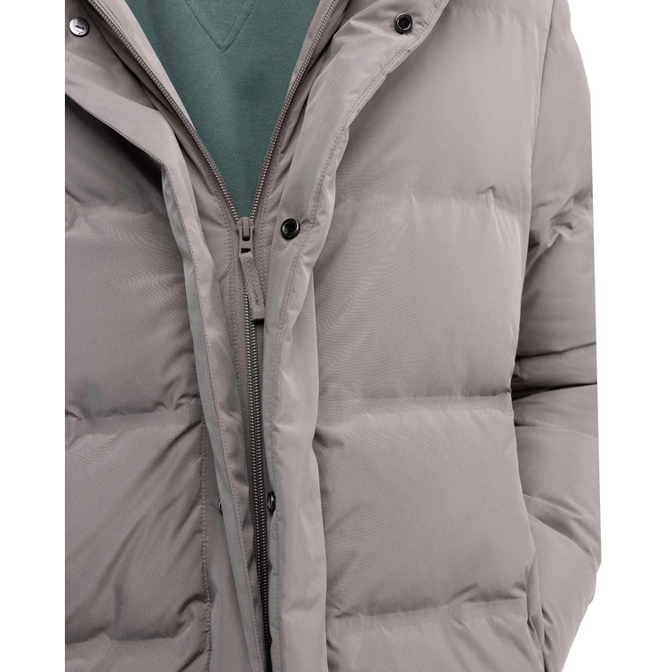 cazadora homme  el ganso manteau plumas largo beige