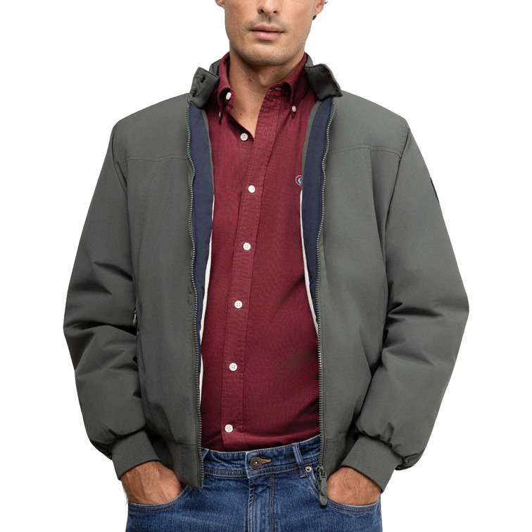 cazadora homme  el ganso blouson naútica verde