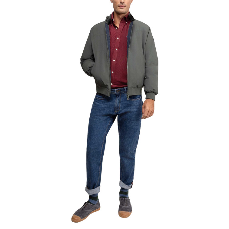 cazadora homme  el ganso blouson naútica verde