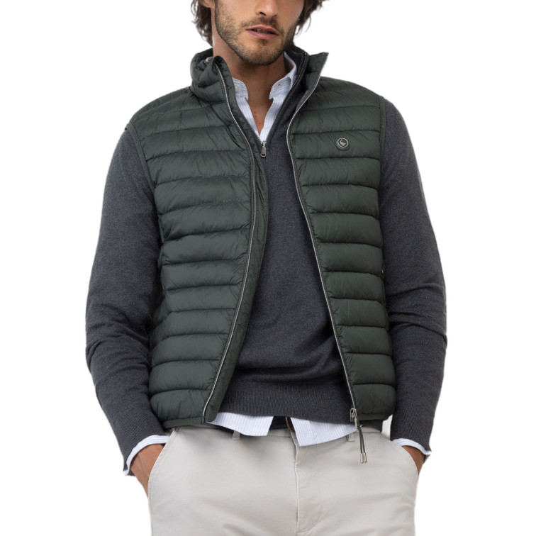 cazadora homme  el ganso veste básico acolchado verde