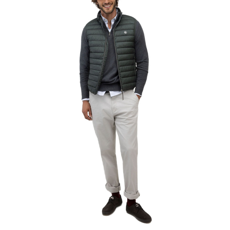 cazadora homme  el ganso veste básico acolchado verde