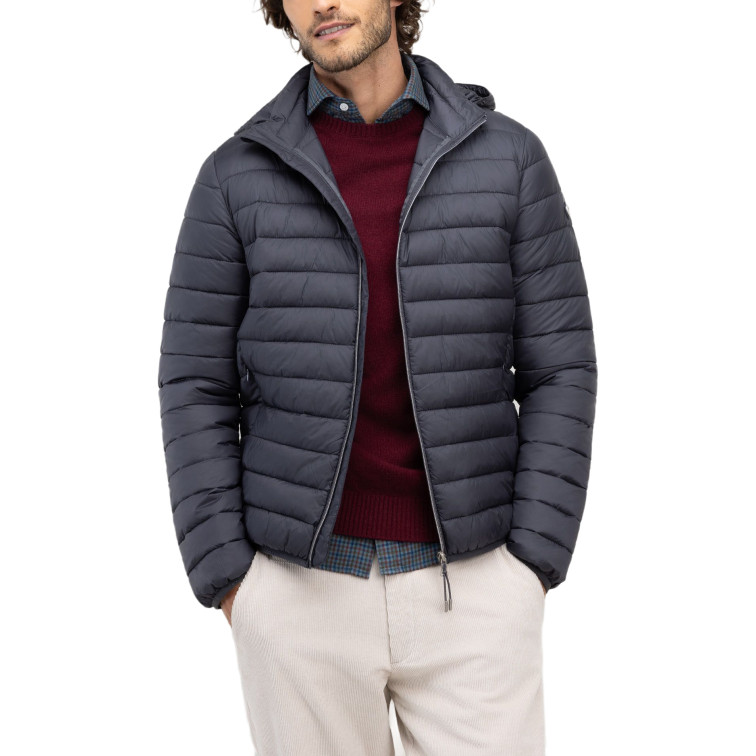 cazadora homme  el ganso blouson básica acolchada gris