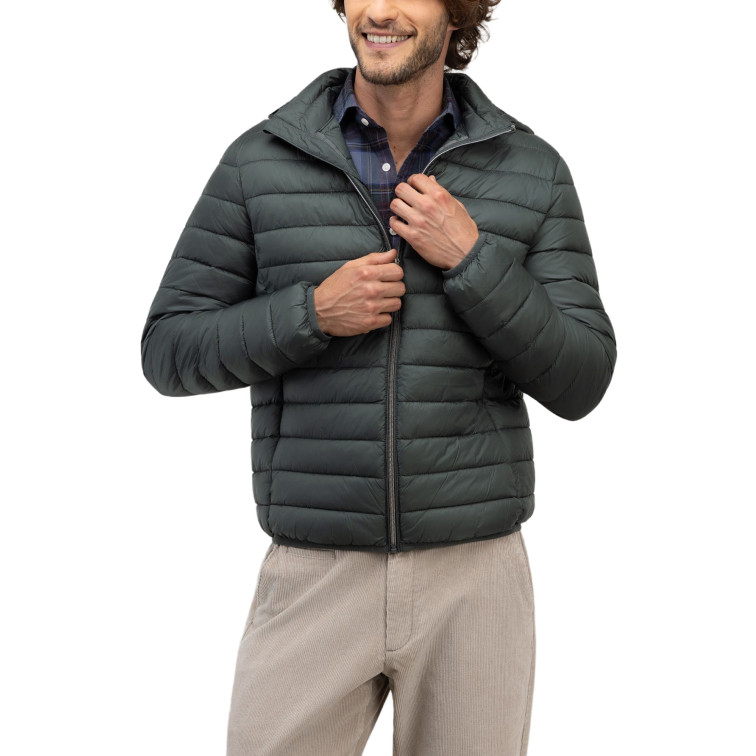 cazadora homme  el ganso blouson básica acolchada verd