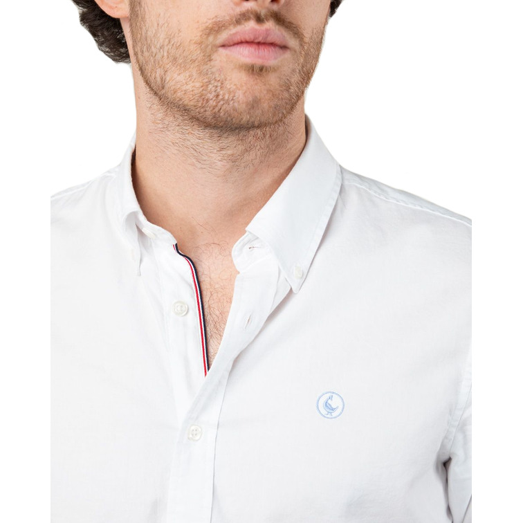 chemise homme  ganso chemise pin point oxford blanca