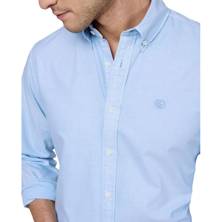 chemise homme  el ganso chemise algodón garment dyed bu