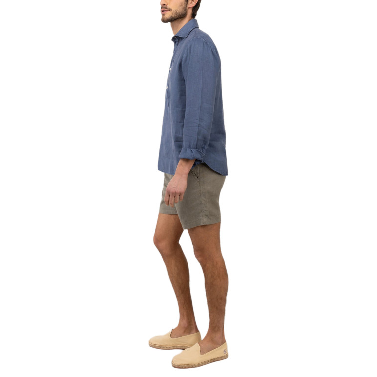 chemise homme  el ganso chemise polera lino marino