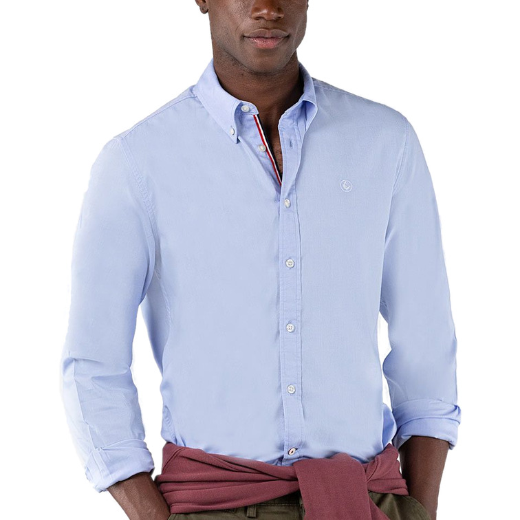 chemise homme  ganso chemise celeste twill cinta ico
