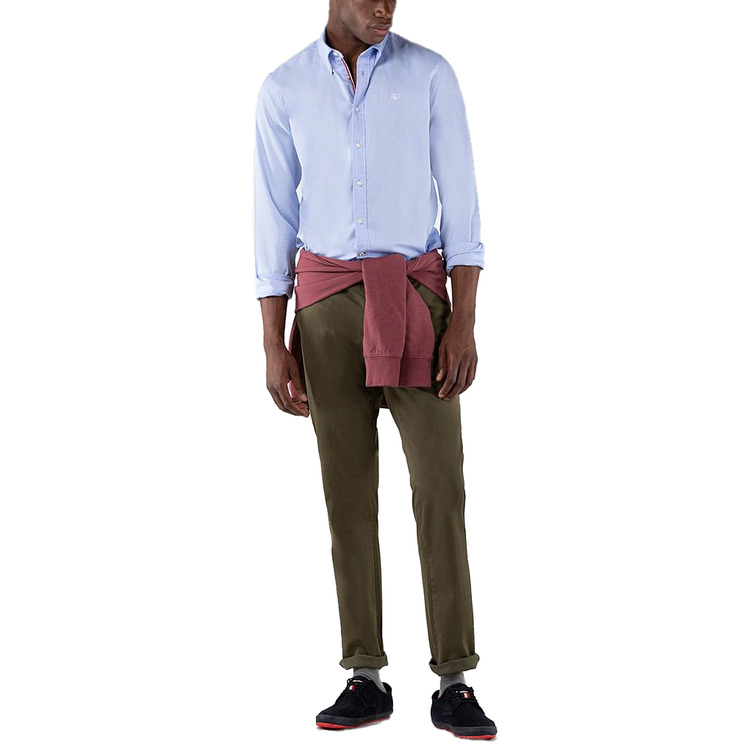 chemise homme  ganso chemise celeste twill cinta ico