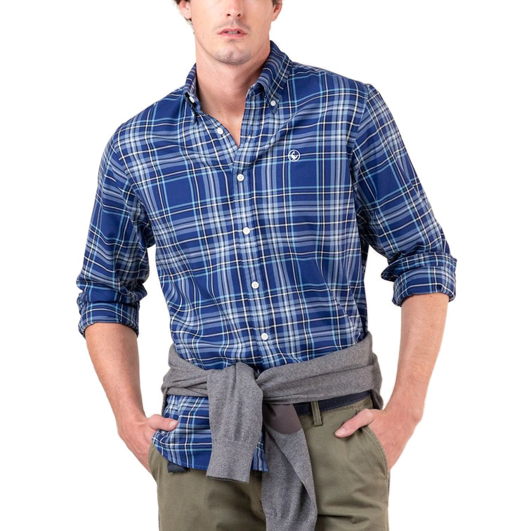 chemise homme  ganso chemise tartán marino