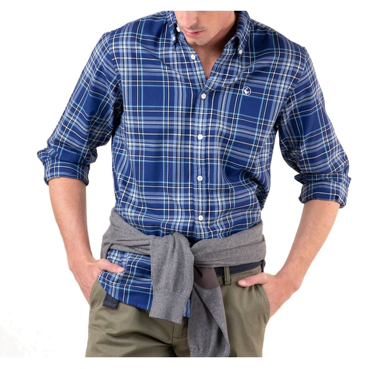 chemise homme  ganso chemise tartán marino