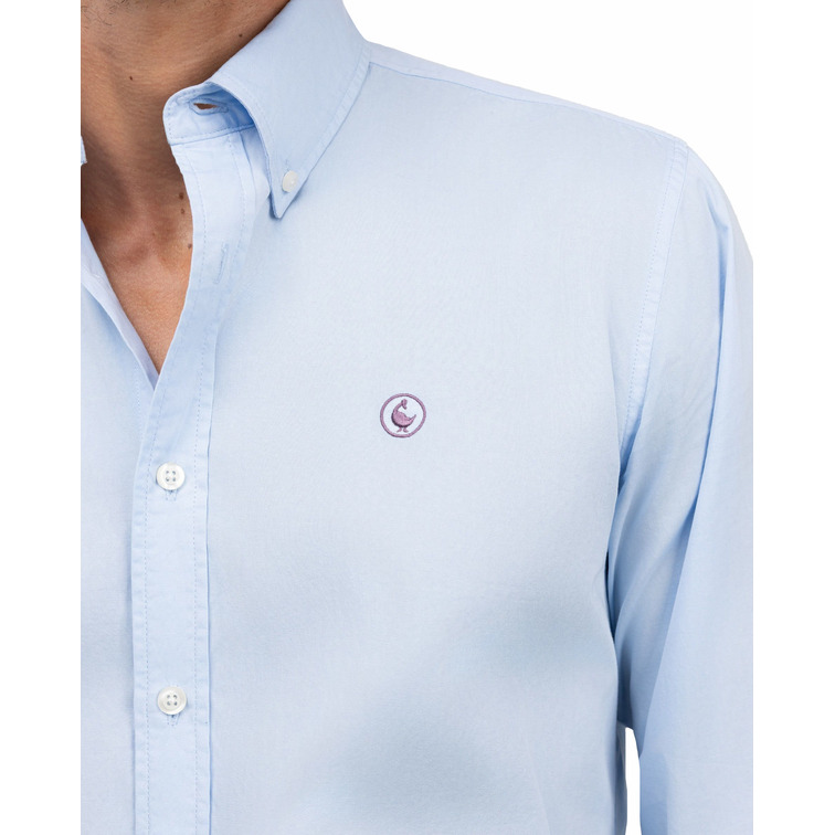 chemise homme  el ganso chemise garment dyed algodón ce