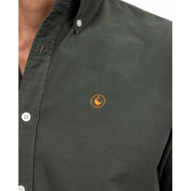 chemise homme  el ganso chemise pana verde