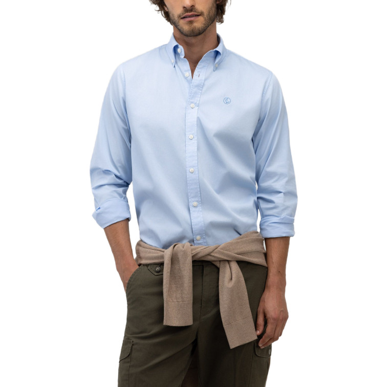 chemise homme  el ganso chemise garment dyed button dow