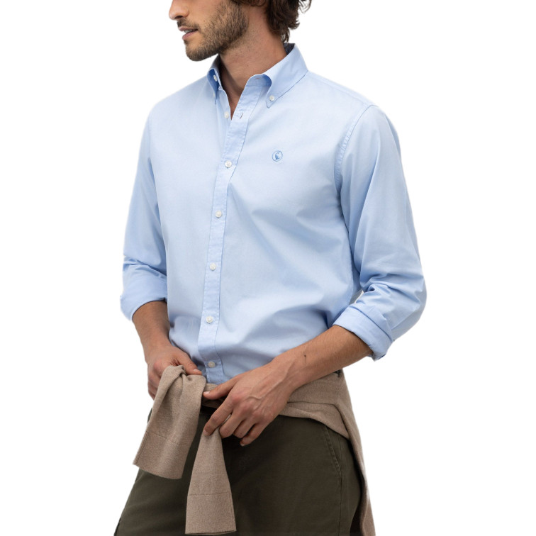 chemise homme  el ganso chemise garment dyed button dow