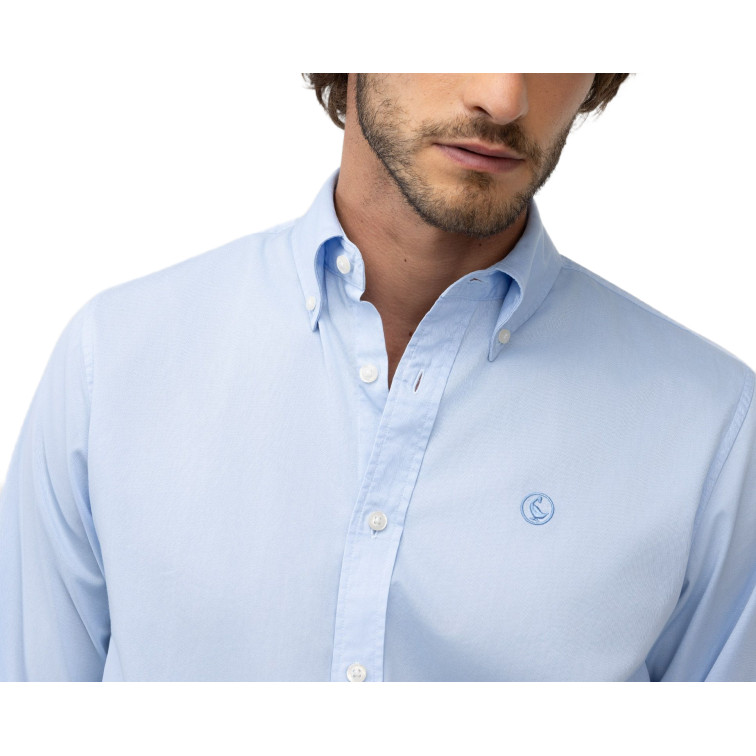 chemise homme  el ganso chemise garment dyed button dow
