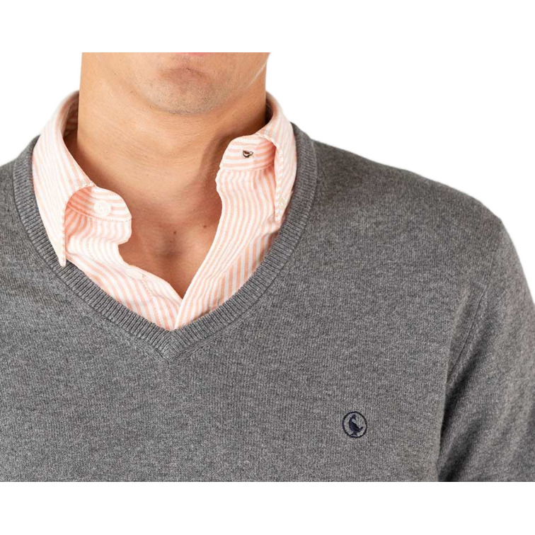 maillot homme  ganso maillot cuello pico coderas gri