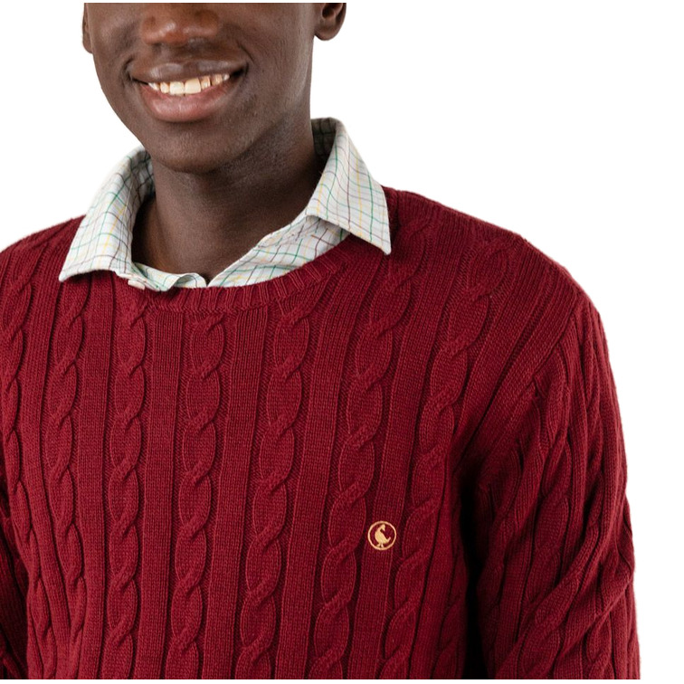 maillot homme  ganso maillot cuello caja cables rojo