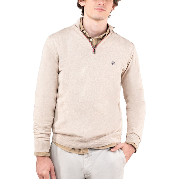 maillot homme  ganso maillot cremallera beige
