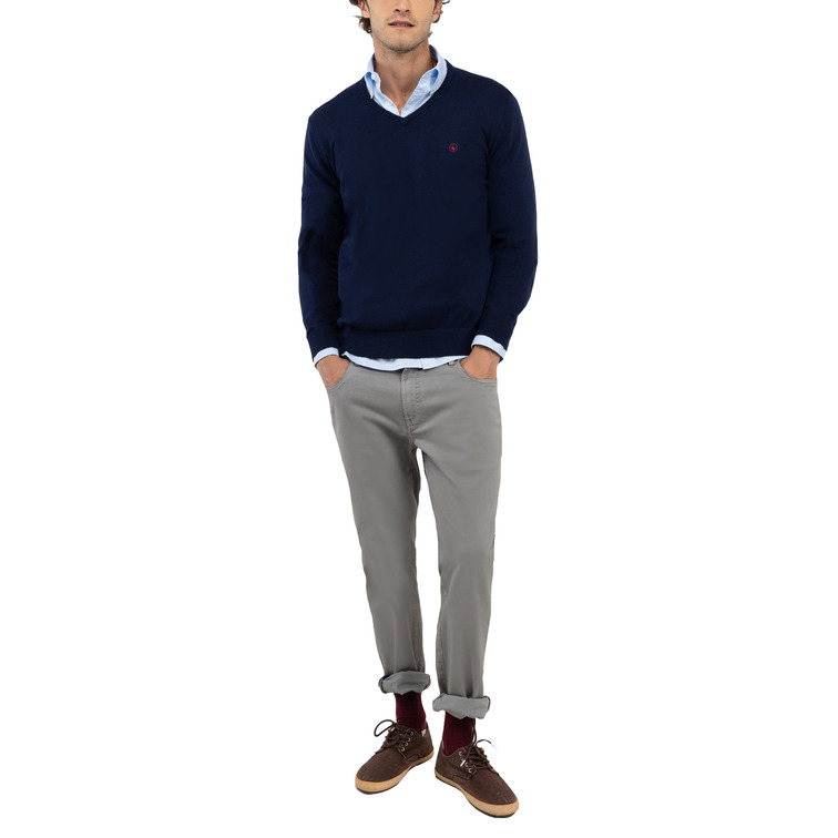 maillot homme  el ganso maillot cuello pico coderas mar