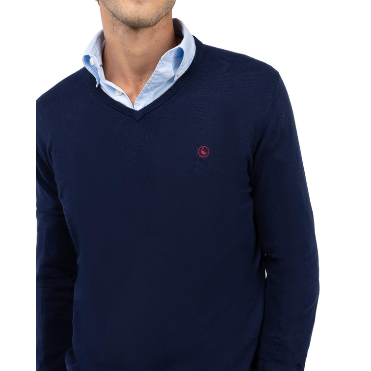 maillot homme  el ganso maillot cuello pico coderas mar