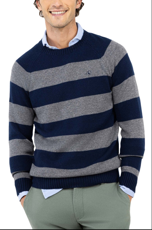 maillot homme  el ganso maillot raya cuello caja gris