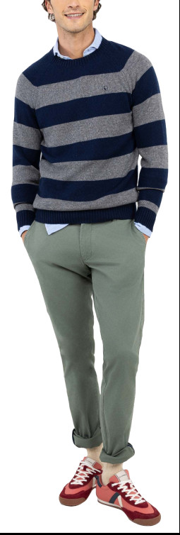 maillot homme  el ganso maillot raya cuello caja gris