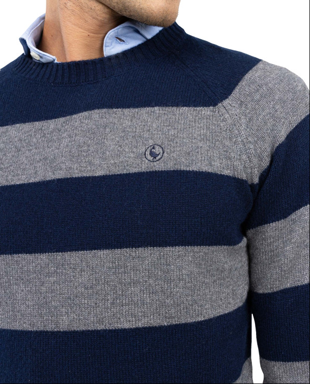 maillot homme  el ganso maillot raya cuello caja gris