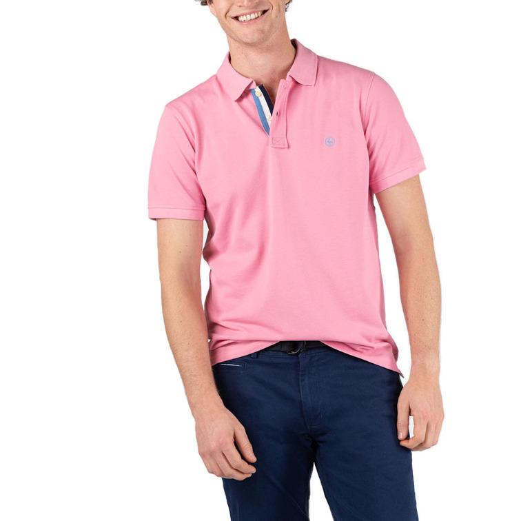 pôle homme  el ganso pôle pique short sleeve pink