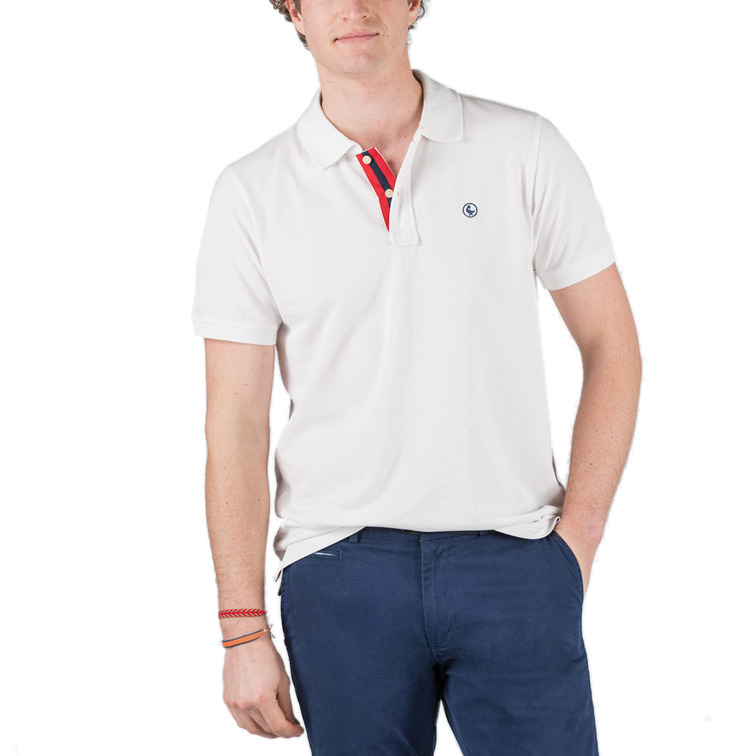 pôle homme  el ganso pôle pique short sleeve white