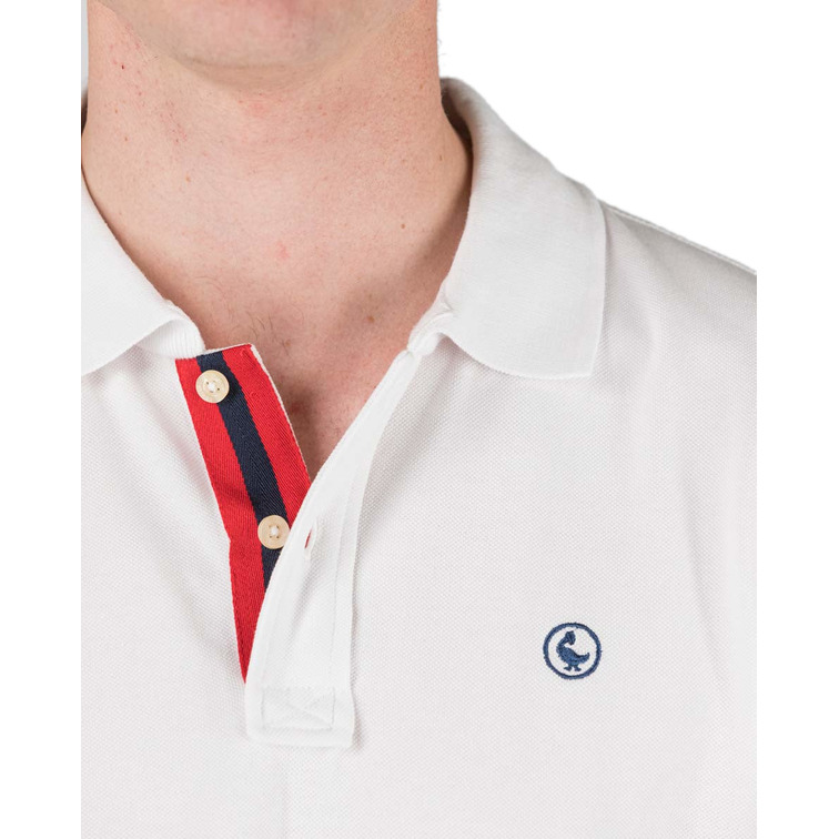 pôle homme  el ganso pôle pique short sleeve white