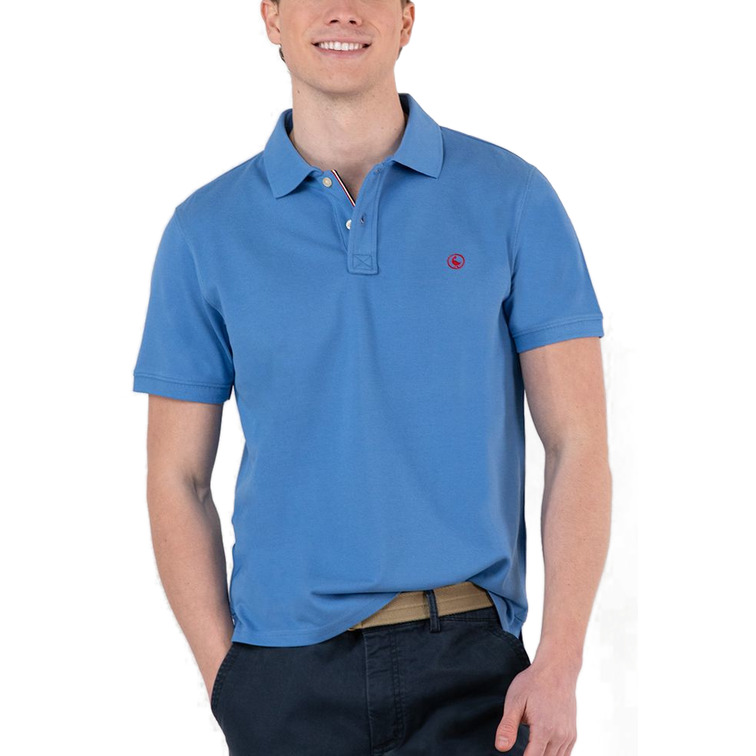homme pôle liso azul u