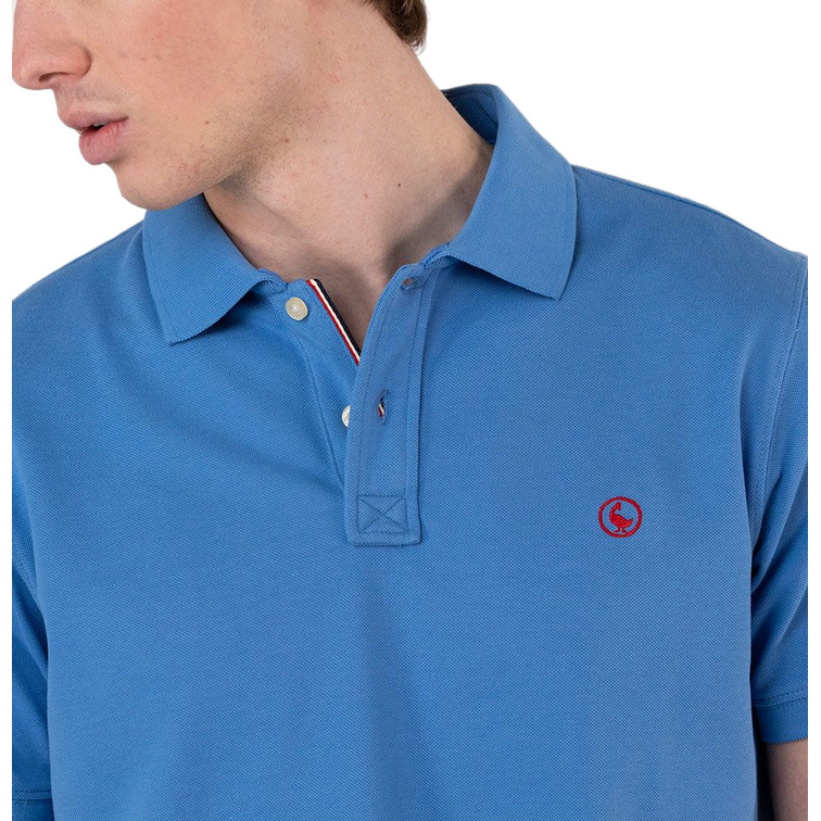 homme pôle liso azul u