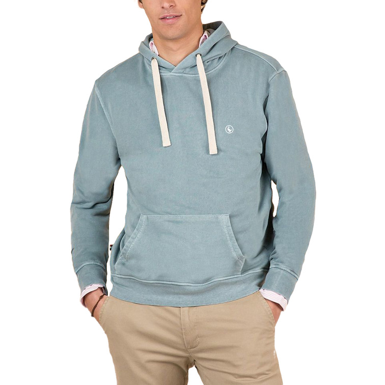 homme sweat-shirt capucha verde u