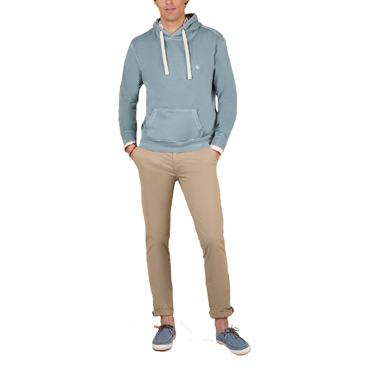 homme sweat-shirt capucha verde u