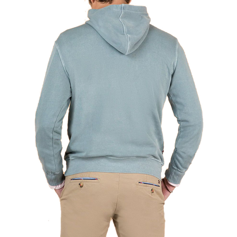homme sweat-shirt capucha verde u