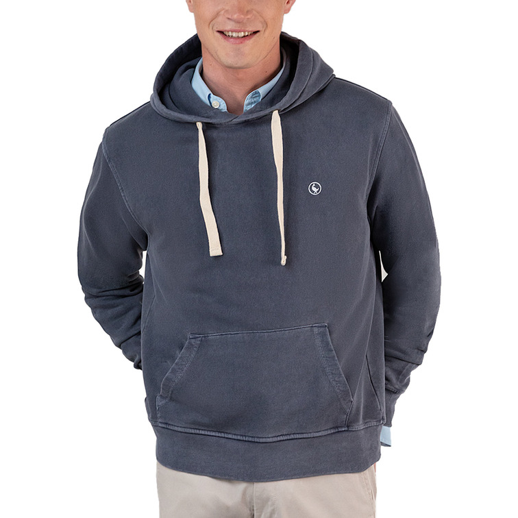 homme sweat-shirt capucha azul u