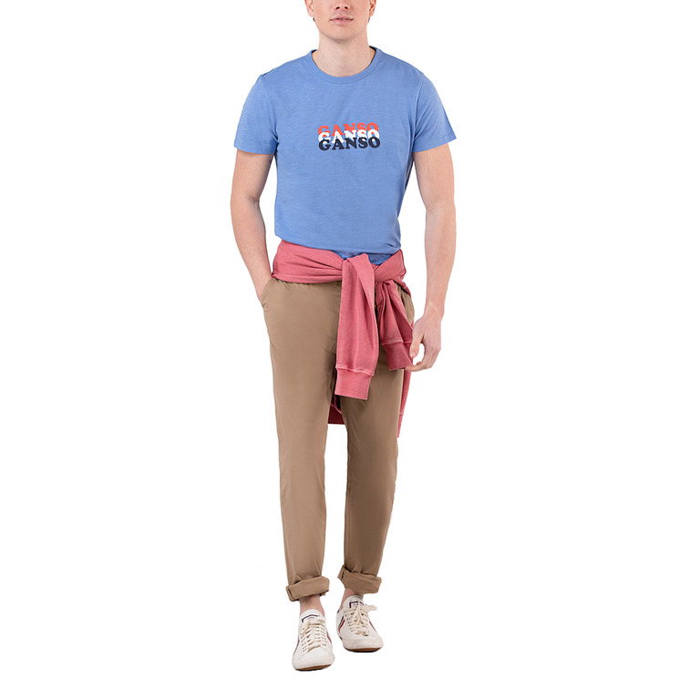 t-shirt homme  ganso t-shirt estampada ganso azul