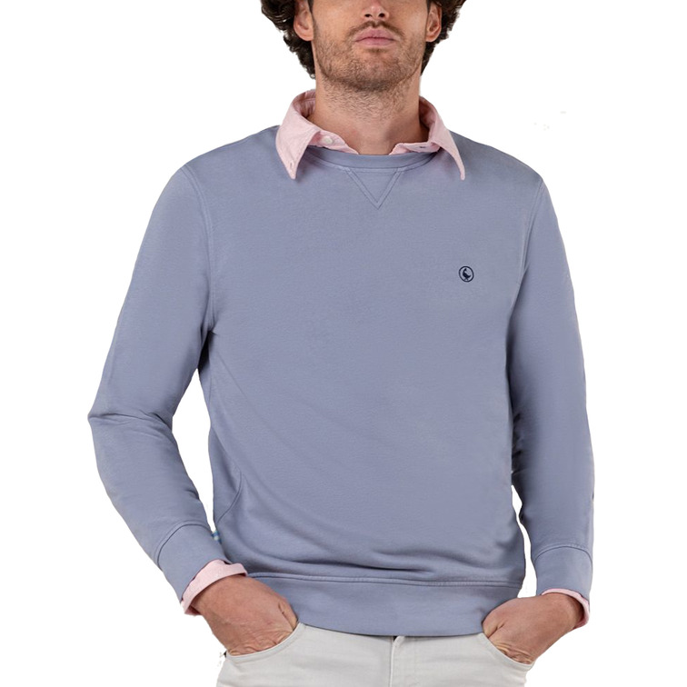 sweat-shirt homme  ganso sweat-shirt cuello caja azul petr