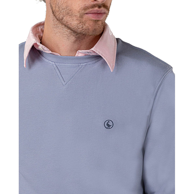 sweat-shirt homme  ganso sweat-shirt cuello caja azul petr