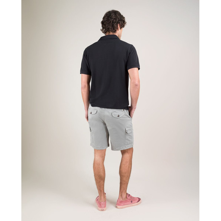 pôle homme  el ganso pôle piqué garment dyed negro