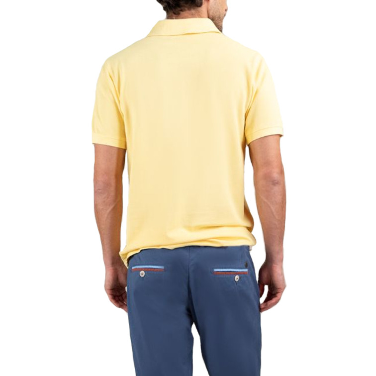 pôle homme  el ganso pôle piqué garment dyed amaril