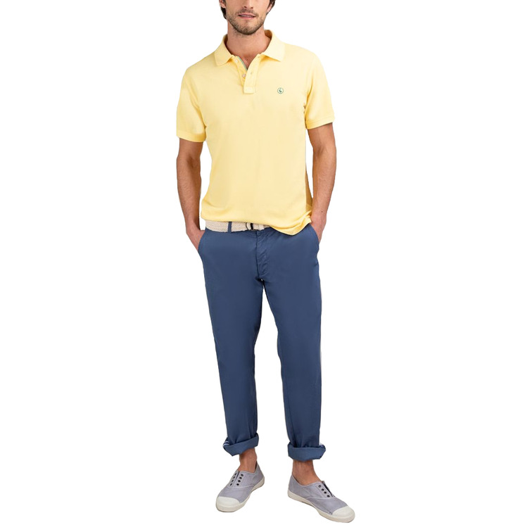 pôle homme  el ganso pôle piqué garment dyed amaril