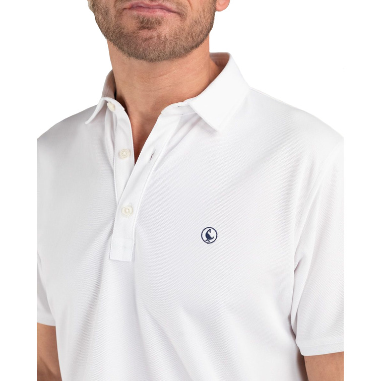 pôle homme  el ganso pôle sepiia blanco